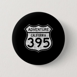 California Highway &#; 5 - Hiking Fishing Climbing 6 Cm Round Badge