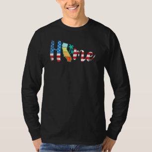 California Home State Pride Map Usa T-Shirt