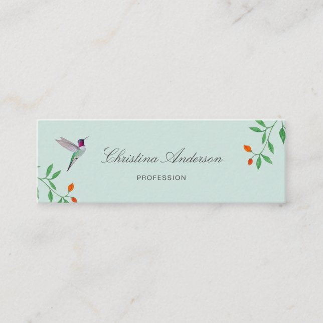 California Hummingbird  Business Card (Front)