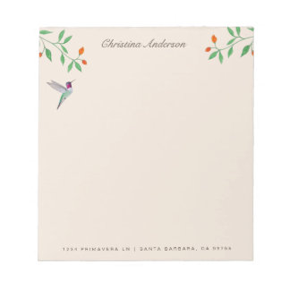 California Hummingbird  Notepad