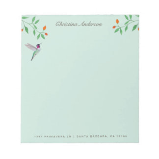 California Hummingbird  Notepad