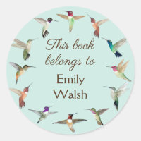 California Hummingbirds Book Plate