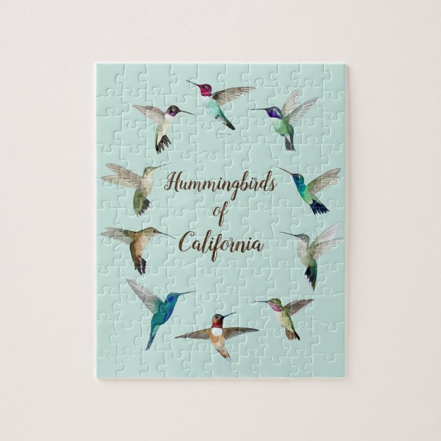 California Hummingbirds  Jigsaw Puzzle (Vertical)
