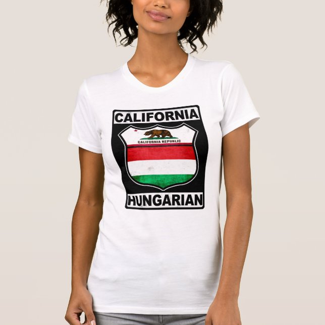 California Hungarian American T-Shirt (Front)