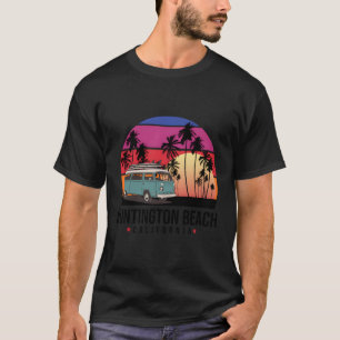 California Huntington Beach Retro Surfer T-Shirt