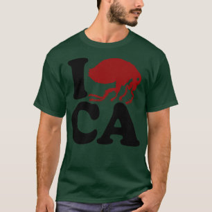 California I FLEE flea CA I Left California Funny  T-Shirt