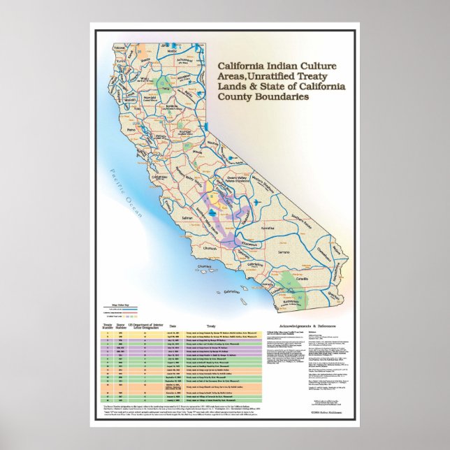California Indian Culture Areas - Poster (Front)