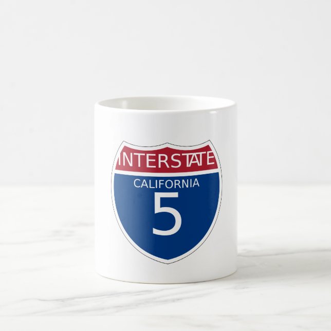 California Interstate Sign Coffee Mug (Center)