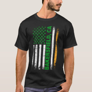 California - Irish American Flag Bakersfield, CA T-Shirt