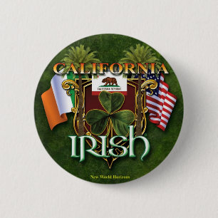 California Irish Pride 6 Cm Round Badge