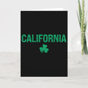 California Irish Shamrock St Patrick's Day Card