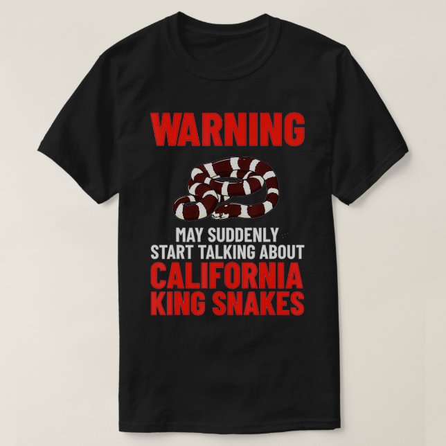 California King Snake High White Habitat  T-Shirt (Design Front)