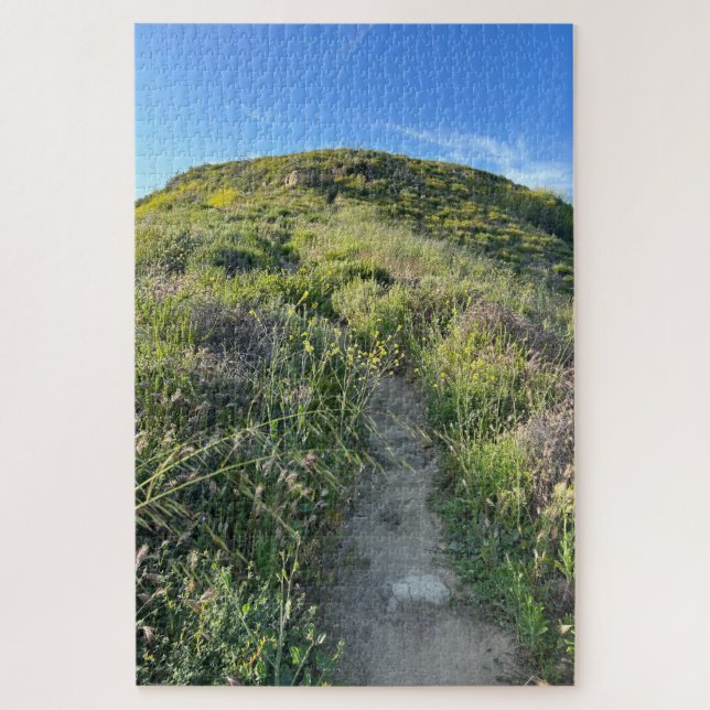 California, Laguna Beach Mountain Path to the Sky Jigsaw Puzzle (Vertical)