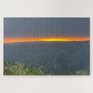 California, Laguna Beach Mountain Sunset Jigsaw Puzzle