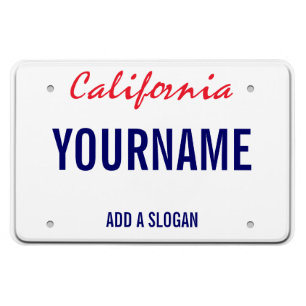 California License Plate (personalised) Magnet