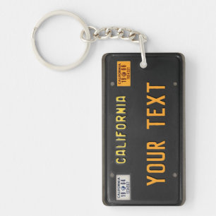 California LicensePlate from the 60s Key Ring