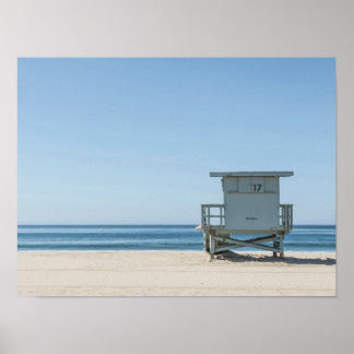 California Lifeguard Station Photograph Poster
