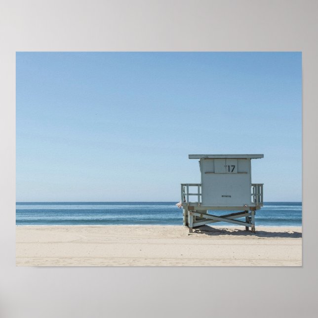 California Lifeguard Station Photograph Poster (Front)