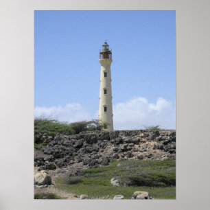 California Lighthouse in Aruba Poster