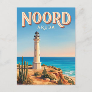 California Lighthouse Noord Aruba Postcard
