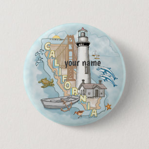 California Lighthouse pin button