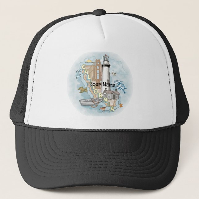 California Lighthouse  Trucker Hat (Front)