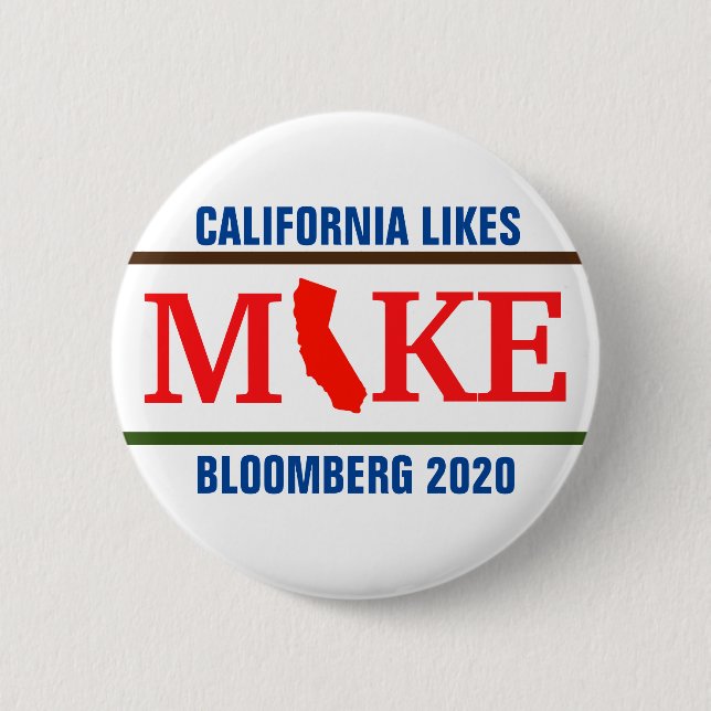 California like Mike 6 Cm Round Badge (Front)