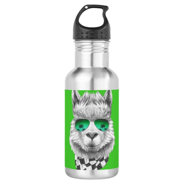 California llama 710 ml water bottle (Front)