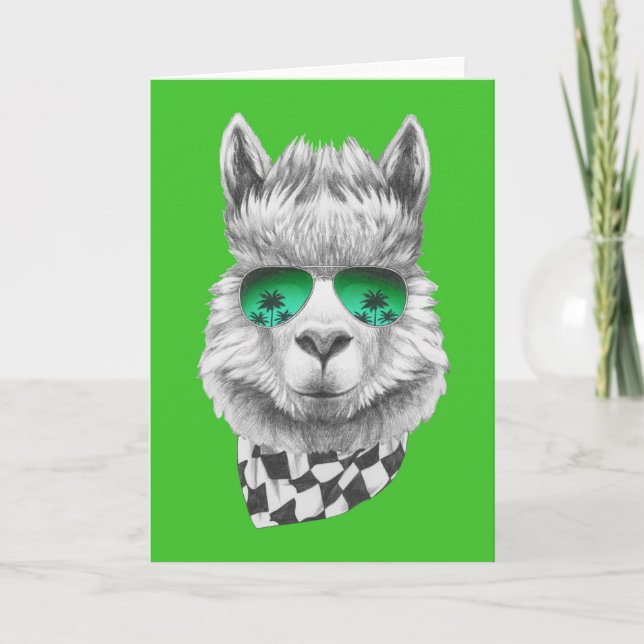 California llama card (Front)