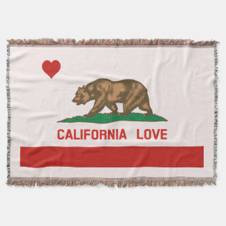 California Love State Flag Throw Blanket