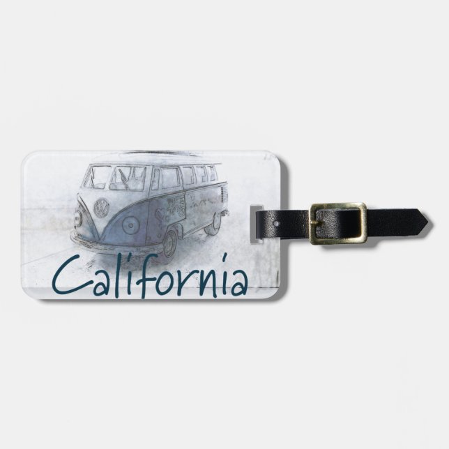 California Luggage Tag (Front Horizontal)
