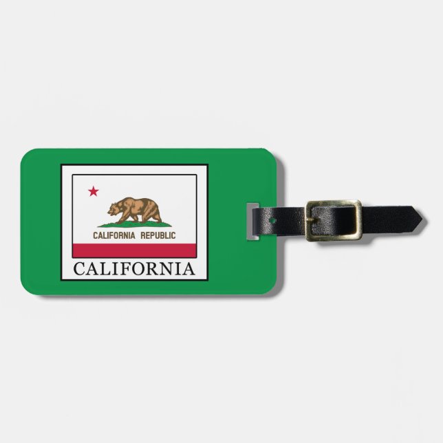 California Luggage Tag (Front Horizontal)
