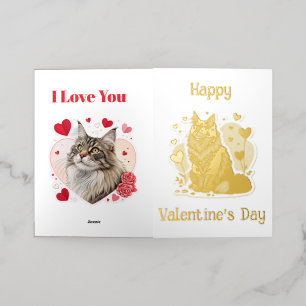 California Maine Coon Valentine's Cards 🐾💖