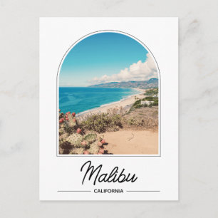 California Malibu Beach Postcard