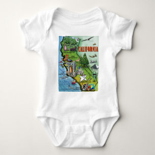 California Map Baby Bodysuit