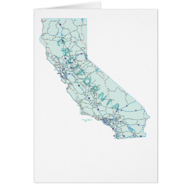 California Map Blank Card (Front)
