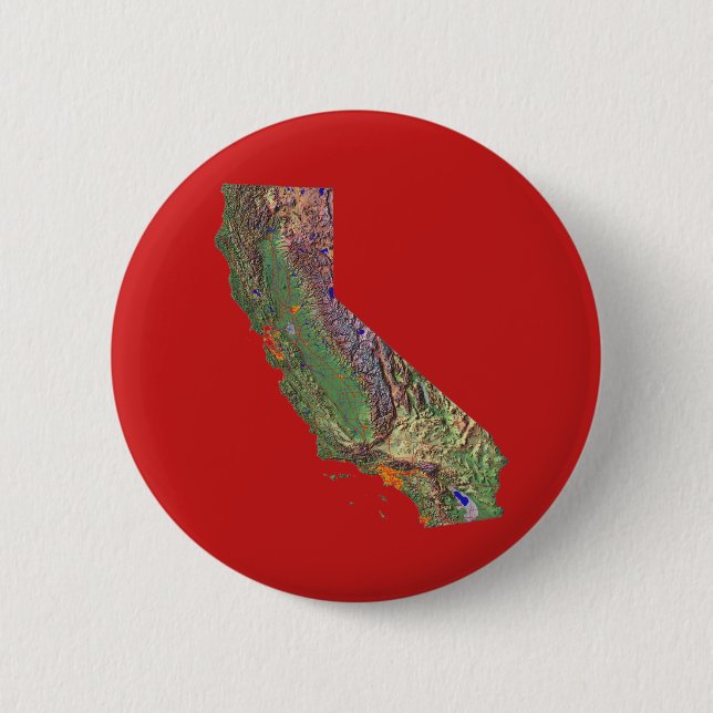 California Map Button (Front)