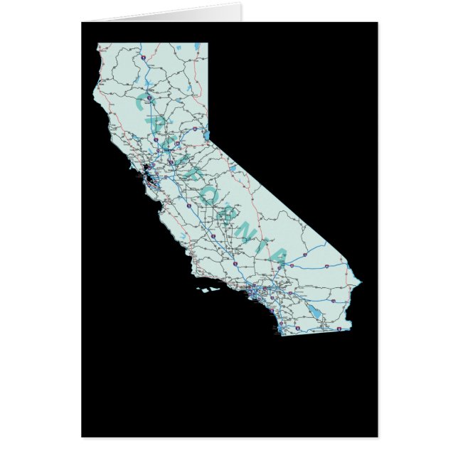California Map Card (Front)