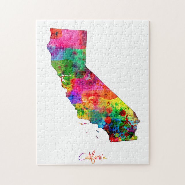 California Map Jigsaw Puzzle (Vertical)