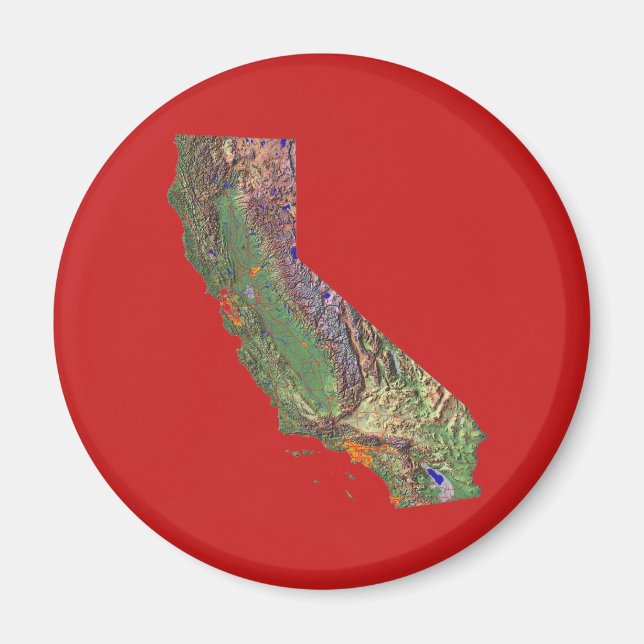 California Map Magnet (Front)