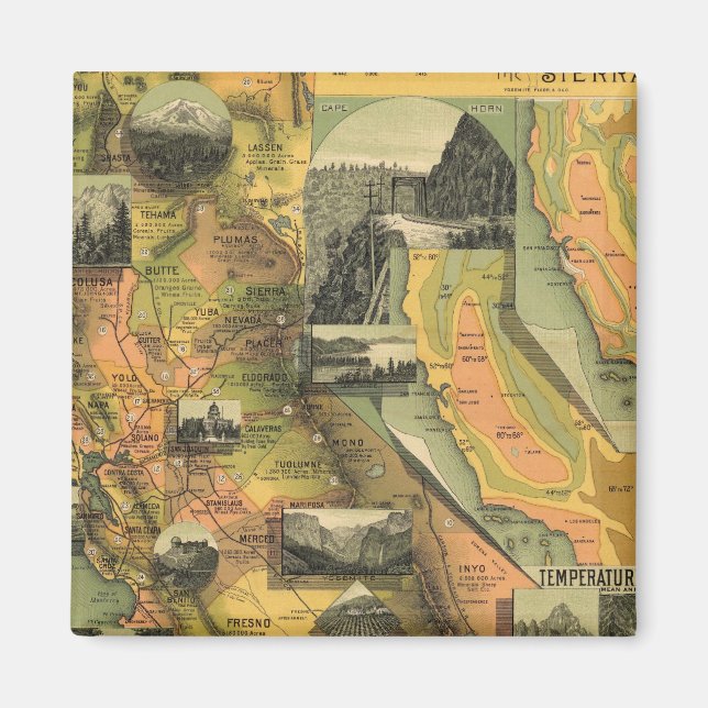 California Map Magnet (Front)