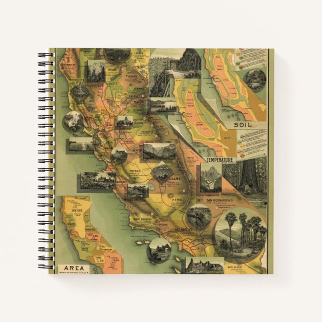 California Map Notebook (Front)