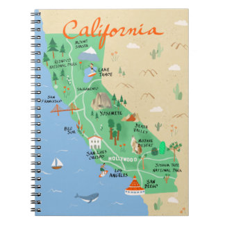 California Map Notebook