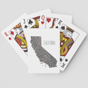 California Map Playing Cards