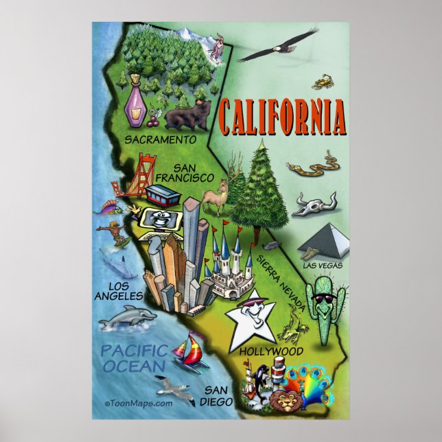 California Map Poster (Front)