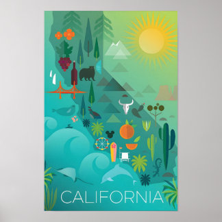 California Map Print