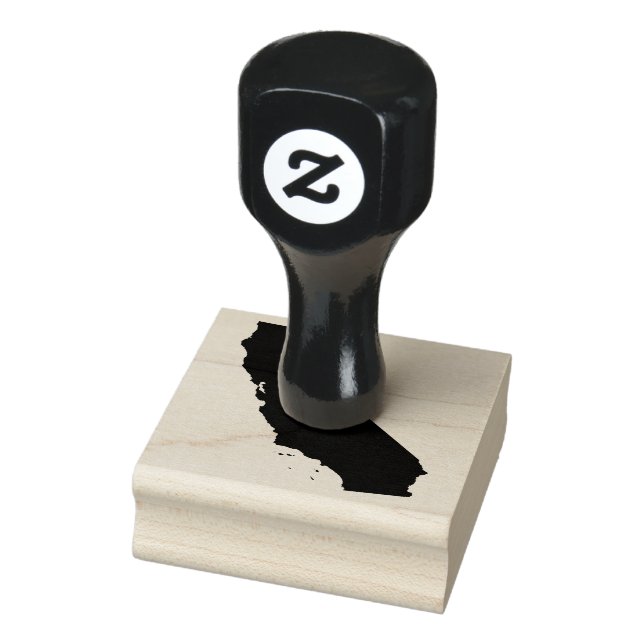 California Map Shape Rubber Stamp (Stamp)