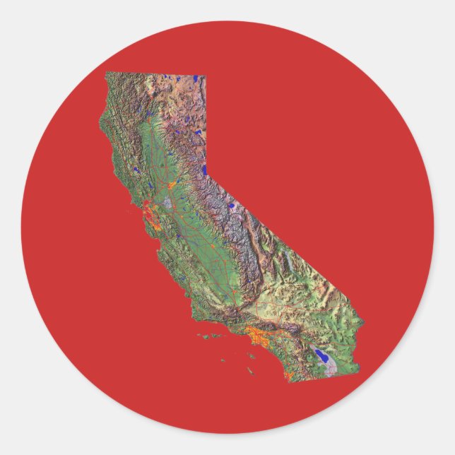 California Map Sticker (Front)