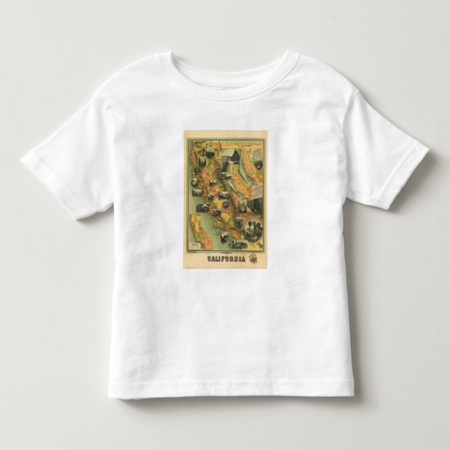 California Map Toddler T-Shirt (Front)