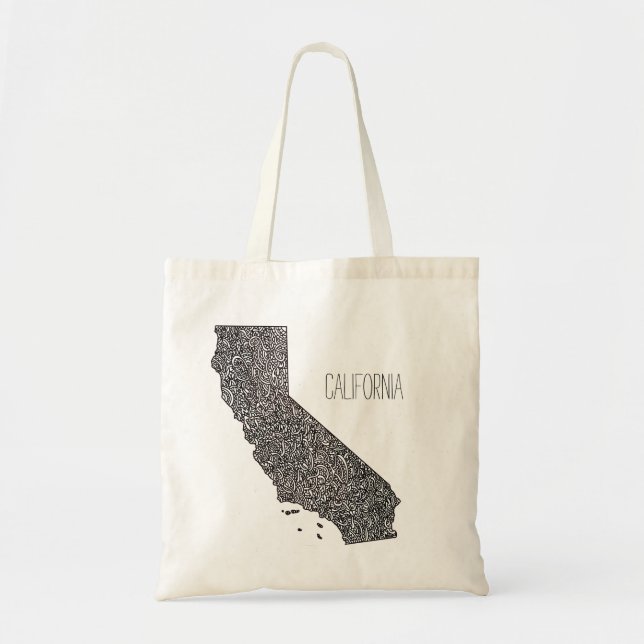 California Map Tote Bag (Front)